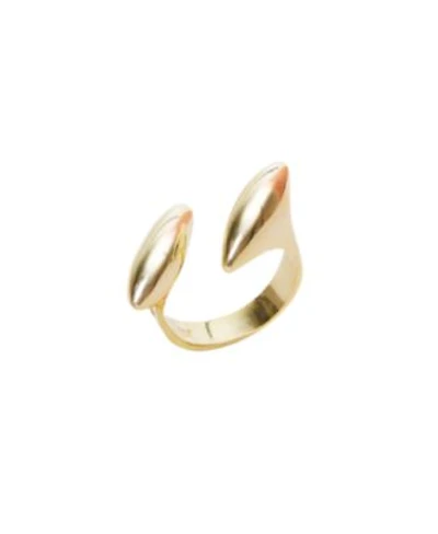 Spero London Double Marquise Sterling Silver Adjustable Ring