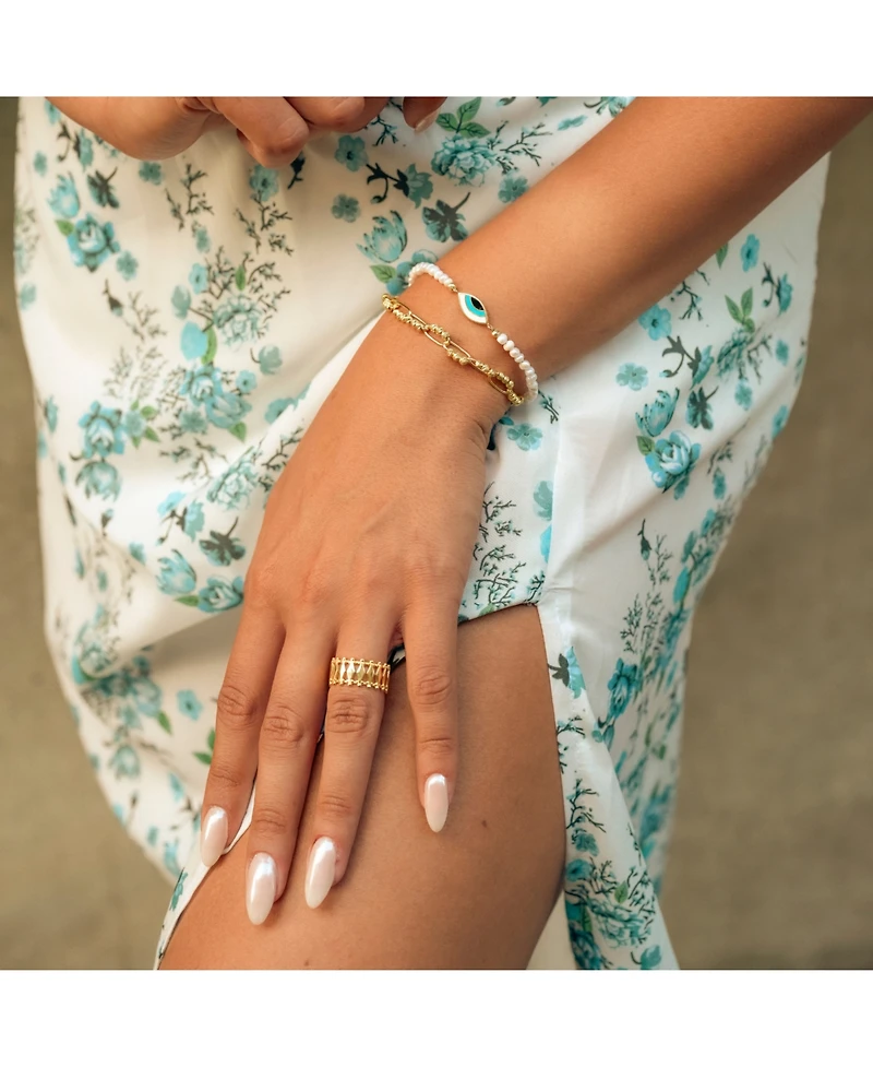 Spero London Multiple Quad Bar Sterling Silver Ring