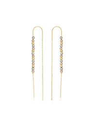 Spero London Sterling Silver Dorica Chain Bead Drop Earring