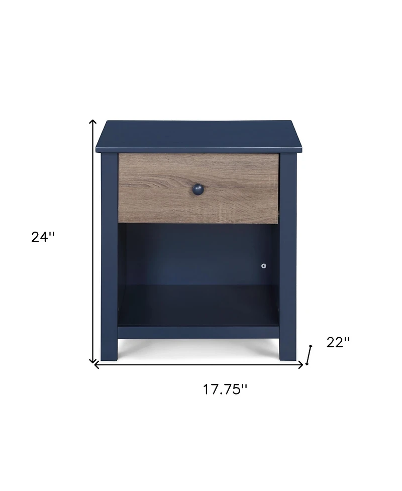 1-Drawer Nightstand – Modern Bedside Table with Storage Drawer