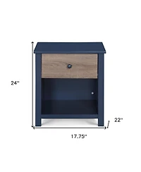 1-Drawer Nightstand – Modern Bedside Table with Storage Drawer