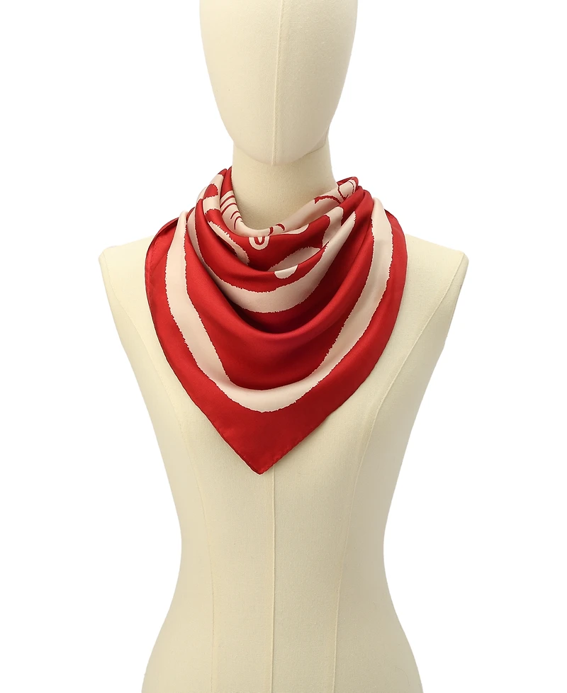 Coach Women's Valentine's Day Pegasus Print Silk Square Scarf