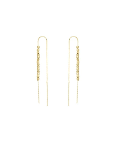 Spero London Sterling Silver Dorica Chain Bead Drop Earring