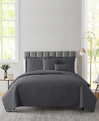 Nestl Ellipse Embossed 4-Pc. Quilt Set, Twin/Twin Xl