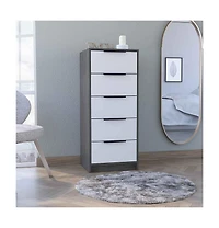 Five Drawer Standard Chest for Bedroom Storage and Organization