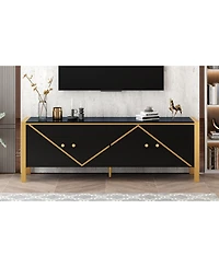 Streamdale 70.9" Tv Stand for TVs up to 75", Media Console with 2 Cabinets