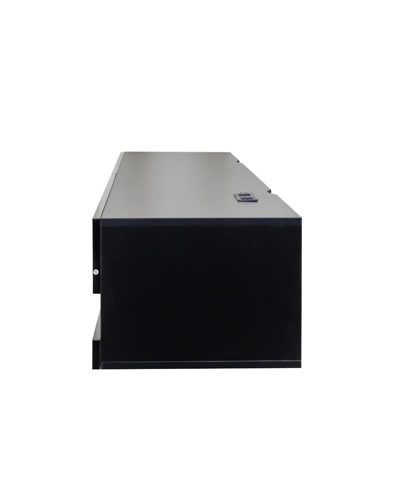 Streamdale 180 Wall Mounted Floating 80" Tv Stand with 20 Color LEDs and Charging Station