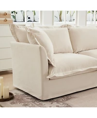 Streamdale Upholstered Armchair with Ottoman & Pillows (Set of 2)
