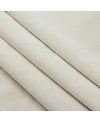 Slipcovered 2-Seater Armless Sofa with Pillows, Chenille Fabric, Cream