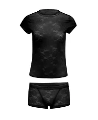 Adore Me Women's Yoko T-Shirt And Shortie Set