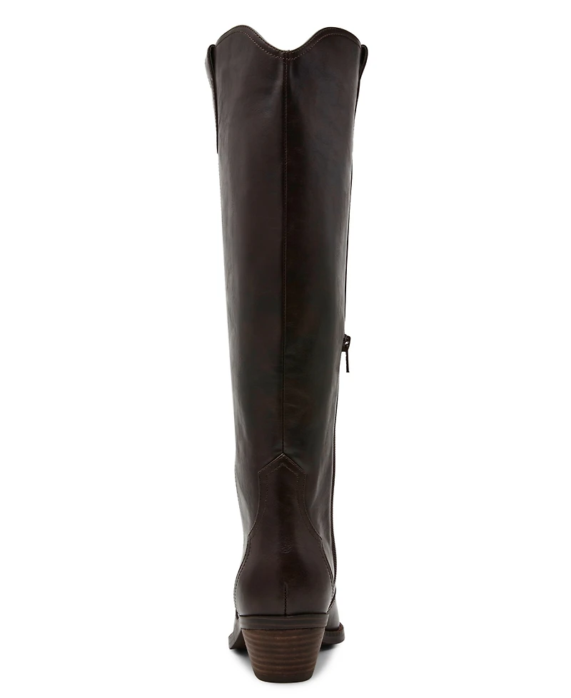 Dv Dolce Vita Women's Kit Knee-High Wide Calf Cowboy Boots
