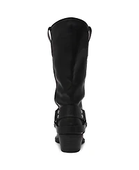Dv Dolce Vita Women's Tanzy Wide Calf Tall Harness Moto Boots
