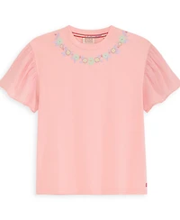 Scotch & Soda Big Girls Denim Group Stretch T-Shirt