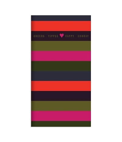 Stripes Perpetual Birthday & Celebration Pocket Book