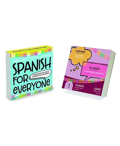 2026 Spanish Words Daily Desktop Calendar