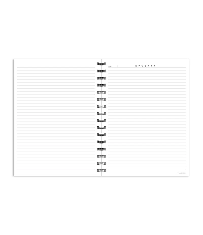 Business Black 7.5"x9" Spiral Lined Journal