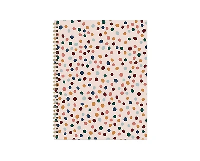 Spotted Dot Boho Undated Large Weekly Monthly Spiral Planner