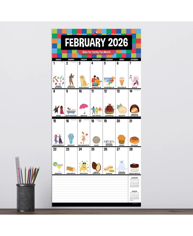 2026 Every Day's A Holiday Wall Calendar