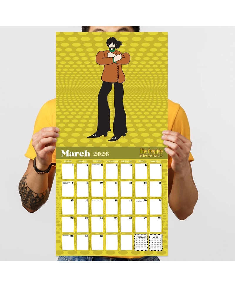 2026 The Beatles: Yellow Submarine Wall Calendar