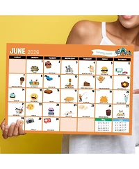 2026 Bountiful Blooms Large Desk Pad Monthly Blotter Calendar