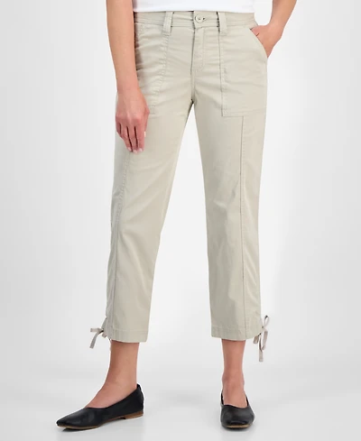 Style & Co Women's Mid Rise Tie-Hem Ankle Pants, Exclusively at Macy's