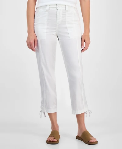 Style & Co Women's Mid Rise Tie-Hem Ankle Pants, Exclusively at Macy's