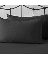 Linery & Co. Heathered Melange Cotton Jersey Knit Sheet Set