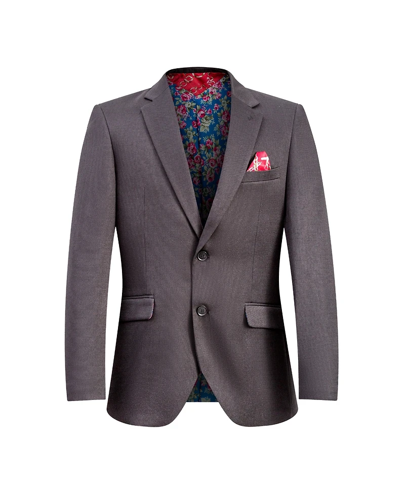 Elie Balleh Boys Black Slim Fit Classic Blazer