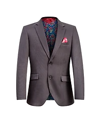 Elie Balleh Boys Black Slim Fit Classic Blazer