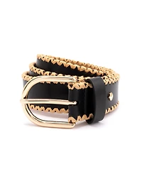 Kate Spade New York Women's 35mm Straw Edge Belt