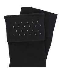 Trafalgar Men's Marius Marled Patterned Mid-Calf Pima Cotton Socks (1 Pair)