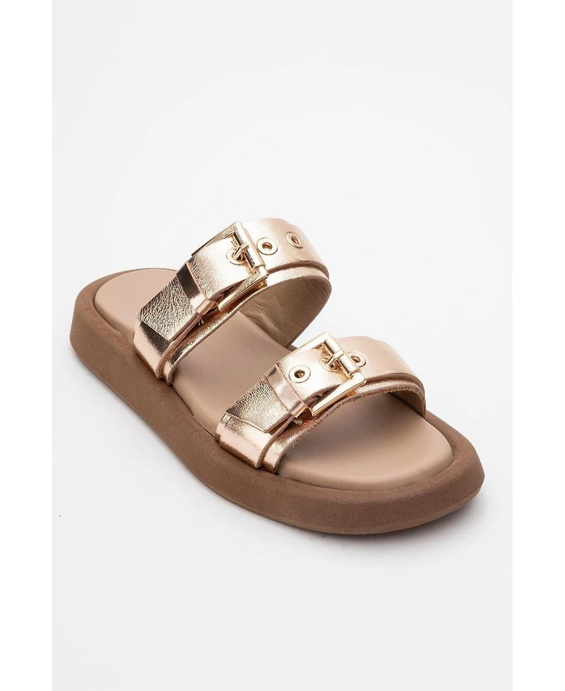Finezza Leather Two-Strap Sandal (Women)
