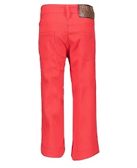 Elie Balleh Big Boys Red Slim Fit 5 Pocket Twill Pants