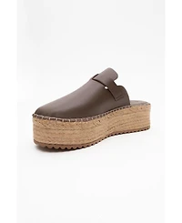 Novas Leather Platform Espadrille Mule (Women)