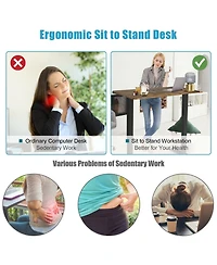 48-inch Electric Height Adjustable Standing Desk with Usb Port