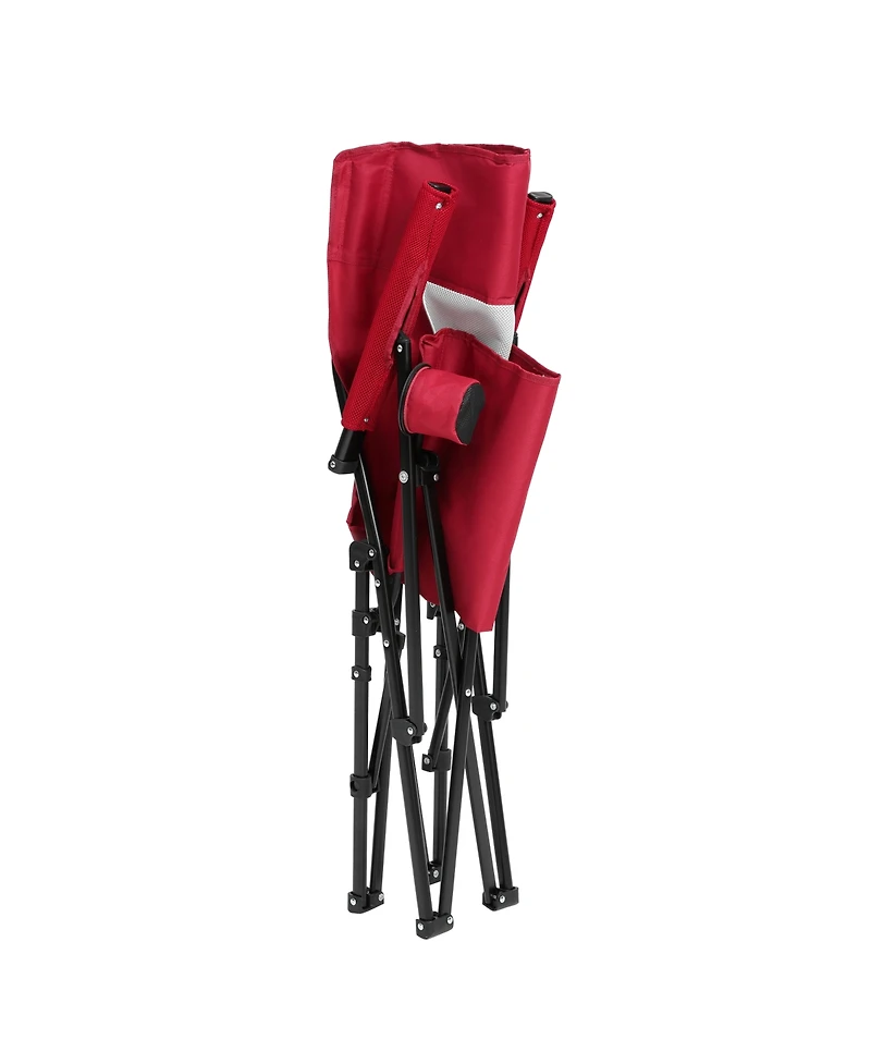 Mondawe steel folding chair red