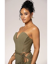 Jluxlabel Women's Destination Linen Skirt Set