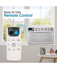 Black+Decker Window Air Conditioner 10,000 Btu, Ac Window Unit Cools Up to 450 Square Feet, Window Ac Unit with Remote Control, 3 Cooling Speeds and F