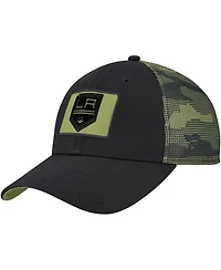 Fanatics Men's Black Los Angeles Kings Authentic Pro Military Appreciation Adjustable Hat