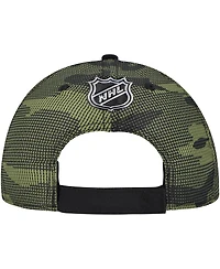 Fanatics Men's Black Vancouver Canucks Authentic Pro Military Appreciation Adjustable Hat