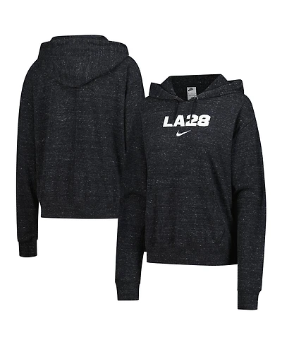 Nike Women's Black LA28 Summer Olympics Gym Vintage Pullover Hoodie