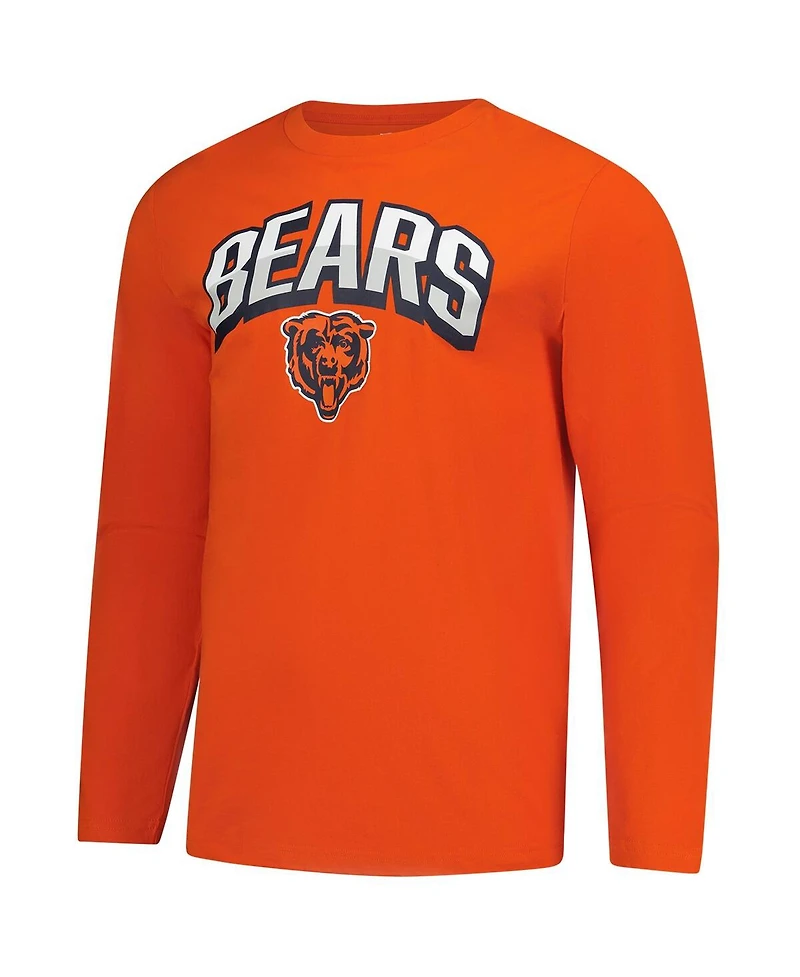 Fanatics Men's Orange Chicago Bears Long Sleeve T-Shirt