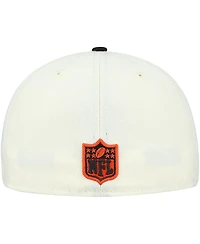 New Era Men's Cream/Black Cincinnati Bengals Main 59FIFTY Fitted Hat