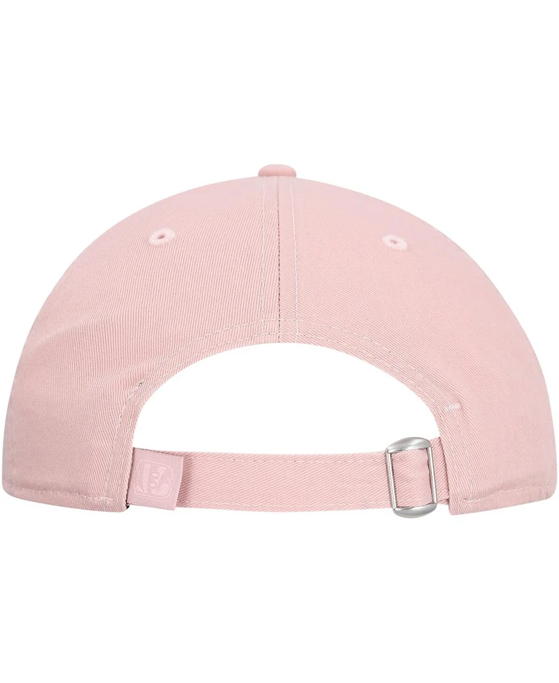 New Era Women's Light Pink Cincinnati Bengals Main 9TWENTY Adjustable Hat
