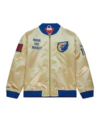 Mitchell & Ness Men's Gold Morgan State Bears Team Og 2.0 Lightweight Satin Full-Zip Jacket