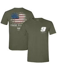 Hendrick Motorsports Team Collection Men's Green Chase Elliott Flag T-Shirt