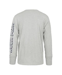 '47 Brand Men's Gray New York Yankees Big Tall Distressed Franklin Long Sleeve T-Shirt