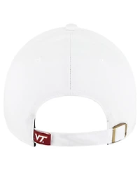 '47 Brand Women's White Virginia Tech Hokies Pensacola Clean Up Adjustable Hat