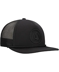 New Era Men's Black Atlanta United Fc Active Tone Golfer Snapback Hat