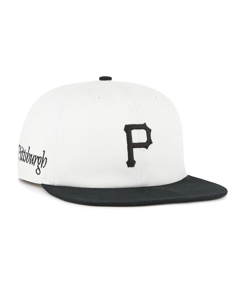 '47 Brand Women's White/Black Pittsburgh Pirates Foundation Captain Snapback Hat